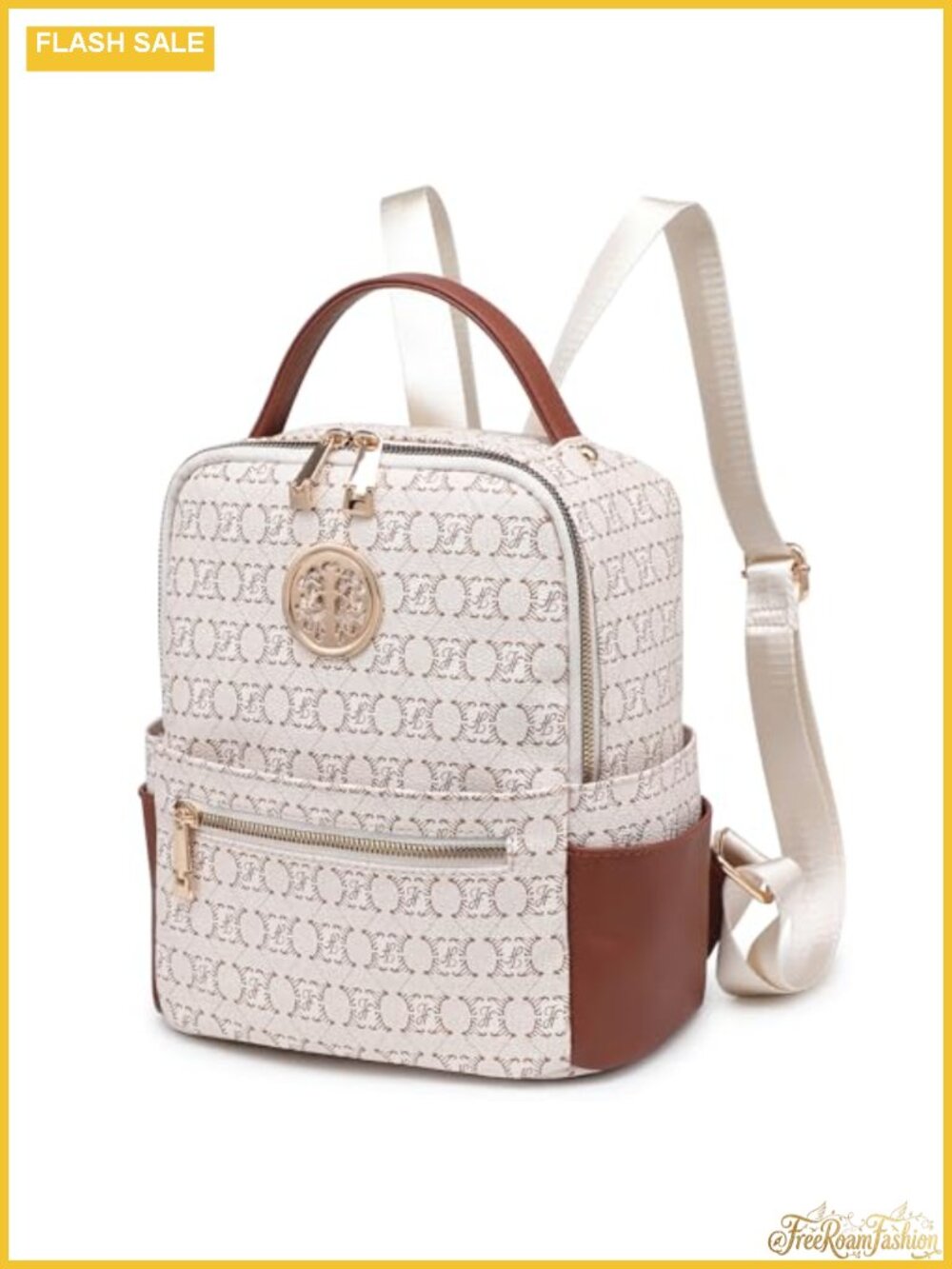 Small Backpack Purse Women Fashion Mini Backpack Multi Pockets Vegan Leather